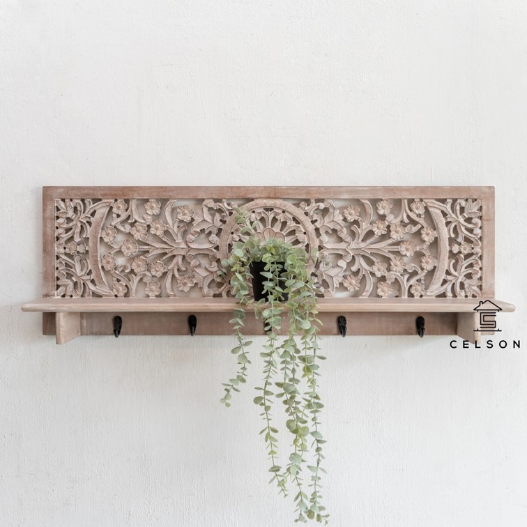 Celson ( SG Seller ) Debra Hand Carved Wall Shelve
